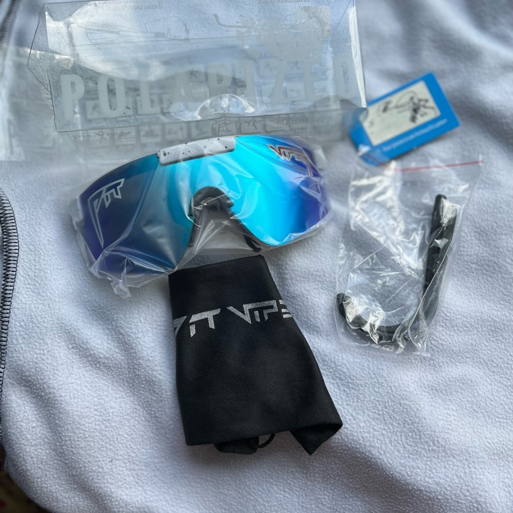 Outdoor Sunglasses UV400 polarized pit viper style/replica glasses. New in box.
